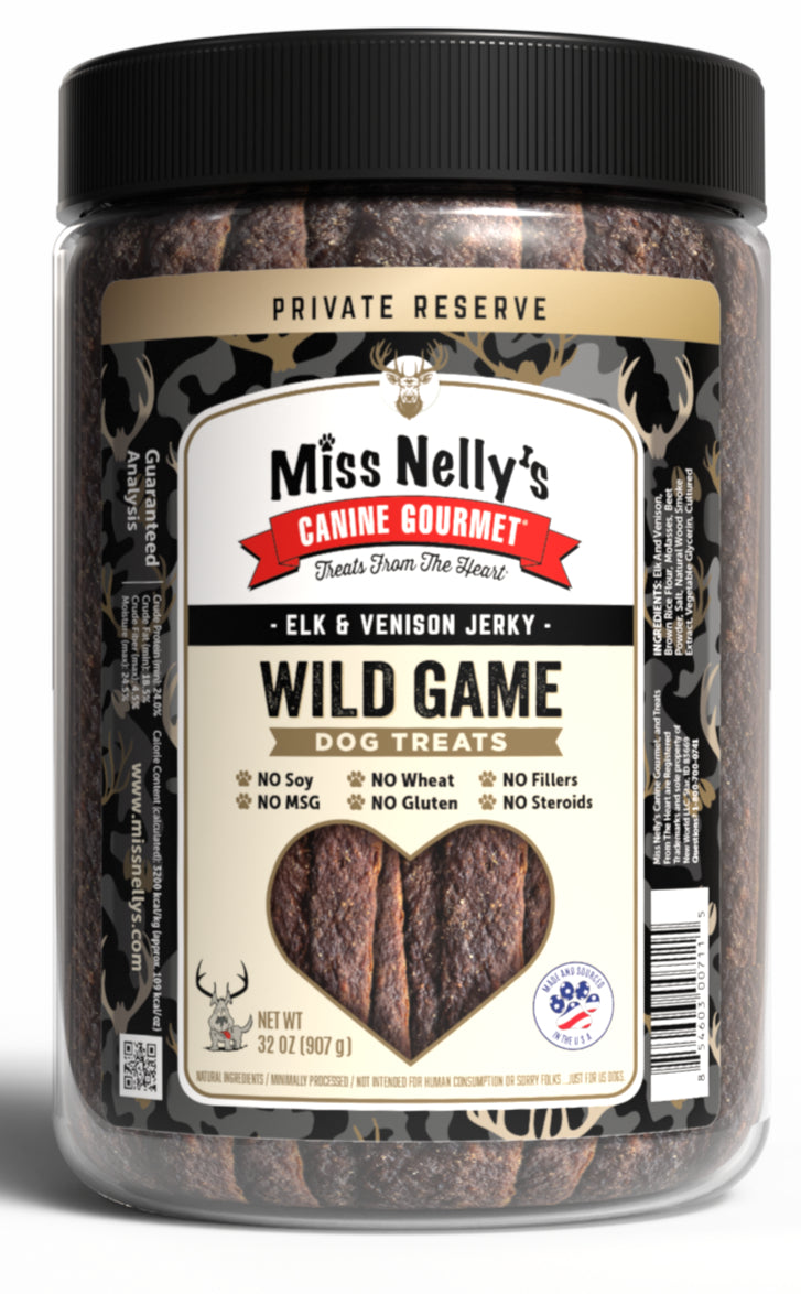 Miss Nelly's Heart of the Wild - Wild Game Dog Treats - Elk and Venison 6/32 oz. Questions & Answers