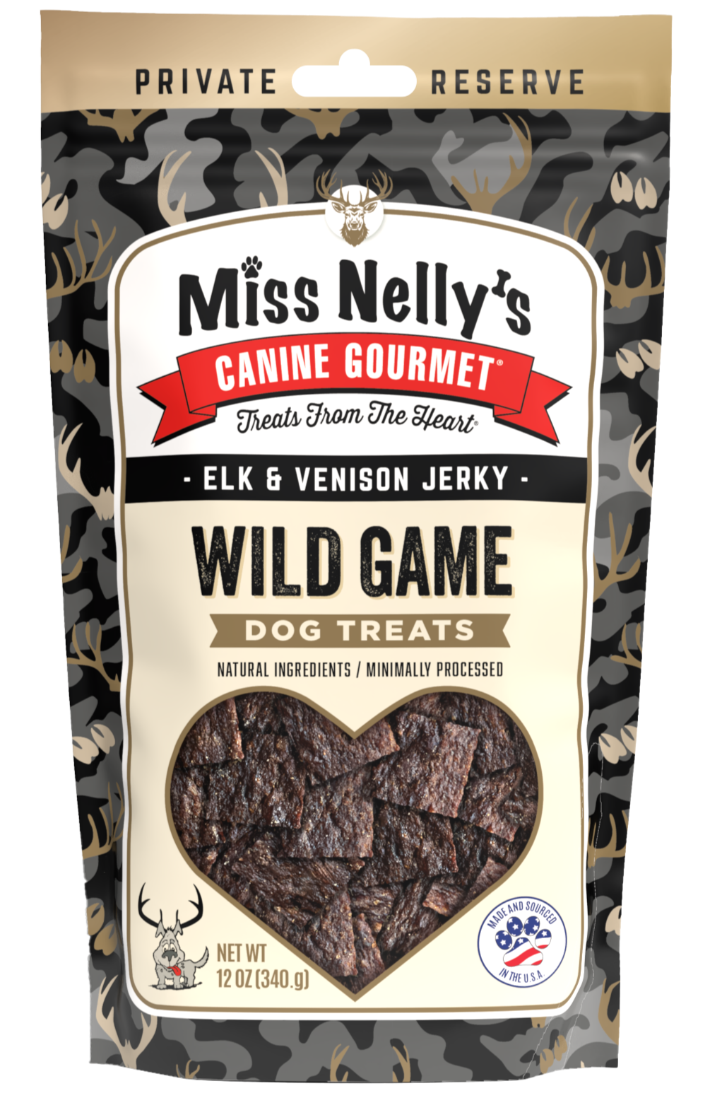 Miss Nelly's Heart of the Wild - Wild Game Jerky Dog Treats - Elk and Venison 12 ounce Questions & Answers
